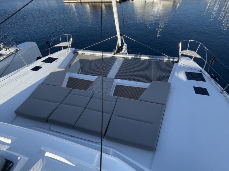 Fountaine Pajot Aura 51 charter bareboat or skippered in  Saint-Raphaël