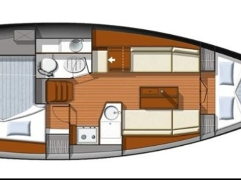 Hire Sailboat Jeanneau with a boat licence