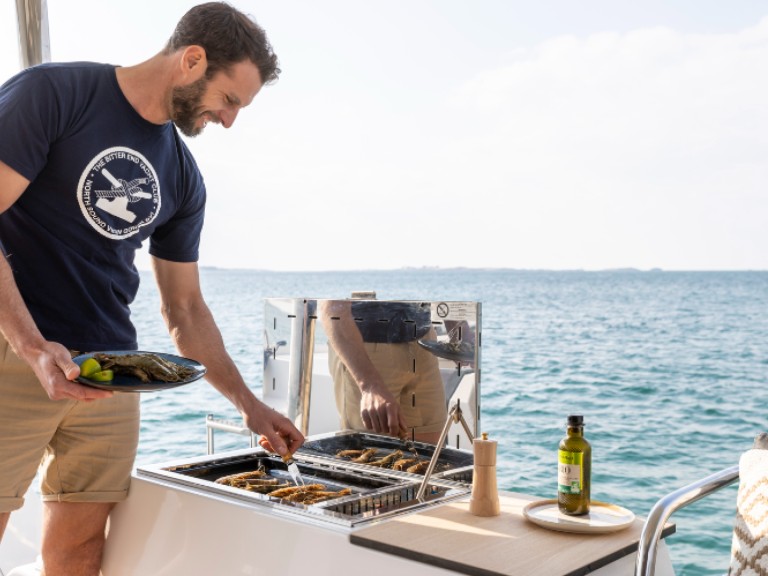 Fountaine Pajot Aura 51 charter bareboat or skippered in  Pointe-à-Pitre