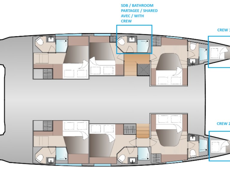 Fountaine Pajot Aura 51 charter bareboat or skippered in  Saint Lucia
