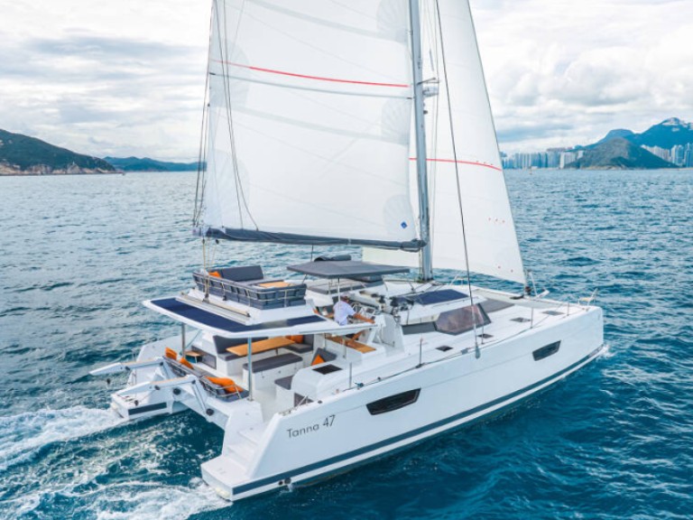 Fountaine Pajot Tanna 47 charter bareboat or skippered in  Le Marin