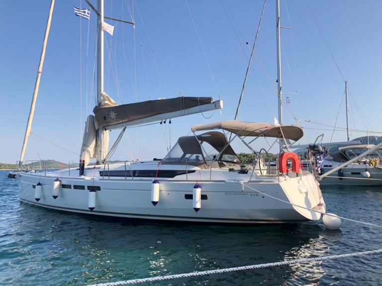 Jeanneau Sun Odyssey 519 charter bareboat or skippered in  Corfu