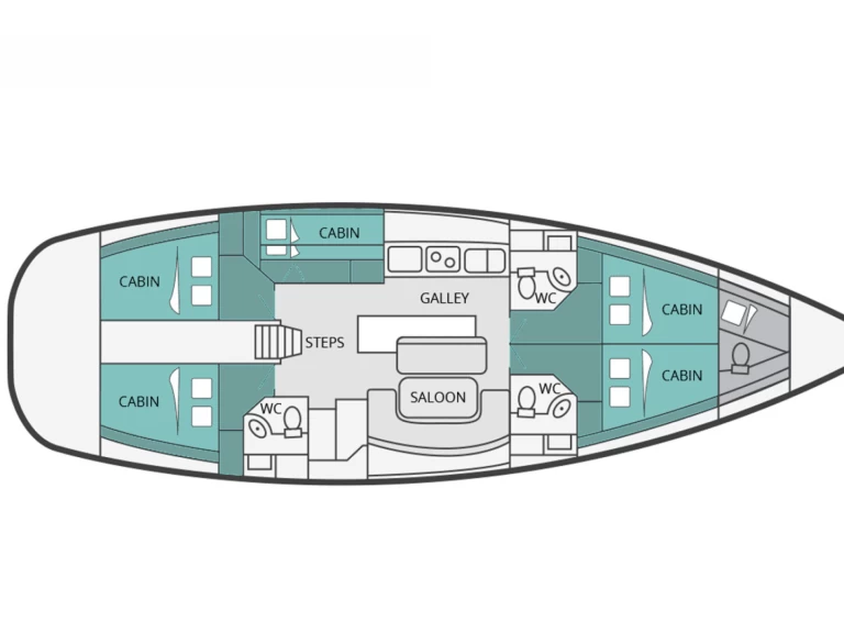 Hire a Bénéteau Cyclades 50.5 Aegina