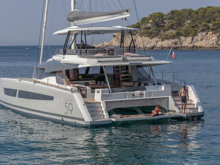 Fountaine Pajot Samana 59 charter bareboat or skippered in  Ajaccio
