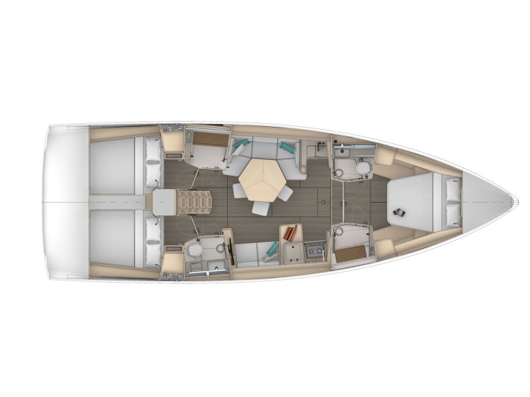 Sailboat hire in Hyères - Dufour Dufour 44