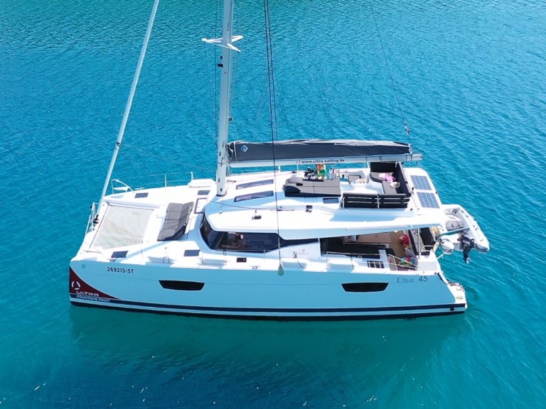 Fountaine Pajot Elba 45 charter bareboat or skippered in  Seget Donji