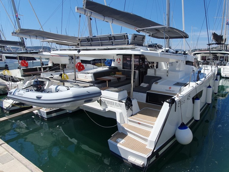 Catamaran hire in Seget Donji - Fountaine Pajot Elba 45