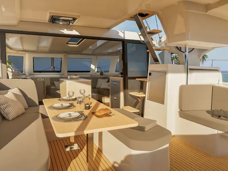 Hire Catamaran Fountaine Pajot with a boat licence