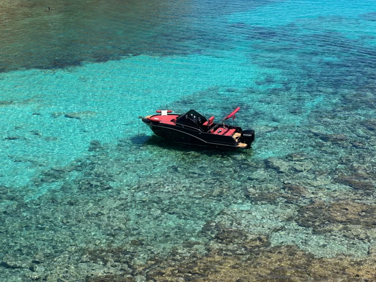 Motorboat hire in San Antonio Port - black boats black ruby