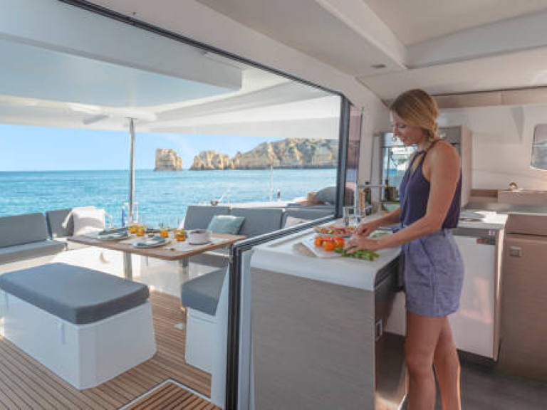 Fountaine Pajot Elba 45 charter bareboat or skippered in  Le Marin