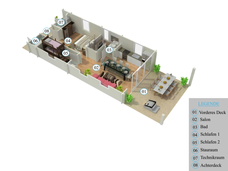 Hire Canal boat with or without skipper Clearwater Rheinsberg