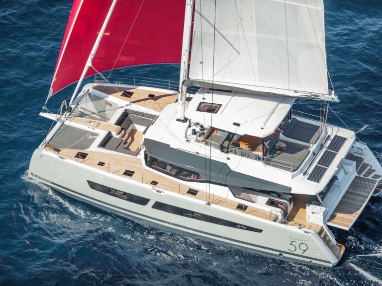Hire Catamaran Fountaine Pajot with a boat licence