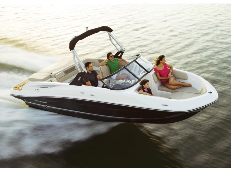 Charter a Bayliner VR5 OB in Petit Piquey on Samboat