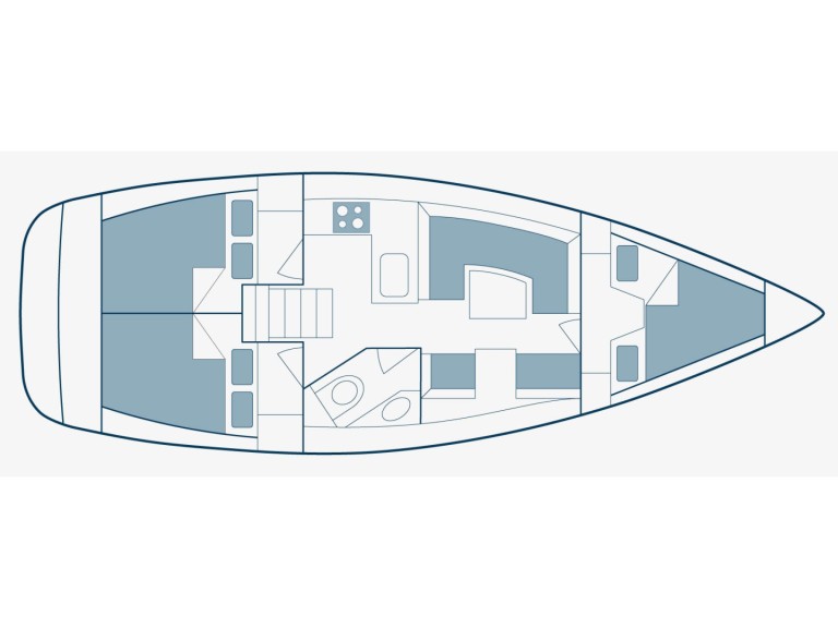 Elan Impression 344 charter bareboat or skippered in  Kórfos
