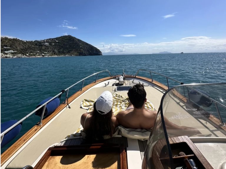Fratelli Aprea Sorrento 7,50 open cruise charter bareboat or skippered in  Forio