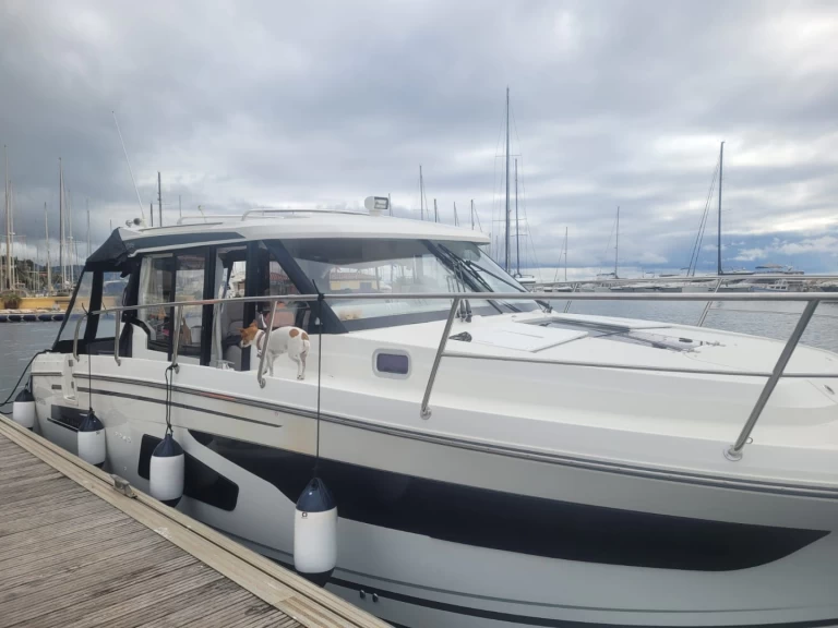 Jeanneau Merry Fisher 1095 charter bareboat or skippered in  Saint-Florent