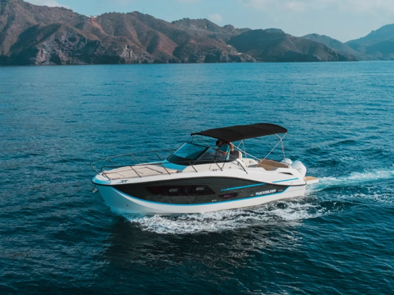 Quicksilver Activ 875 Sundeck charter bareboat or skippered in  Mahón