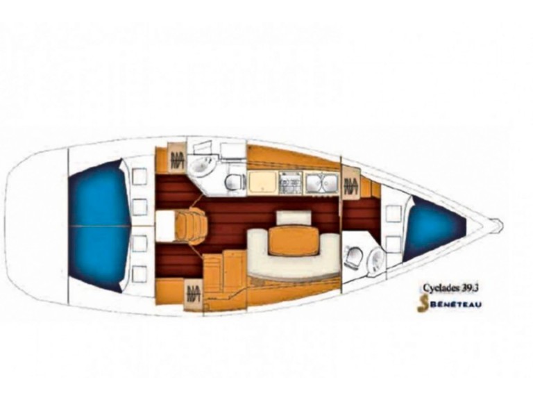 Yacht charter Corfu - Bénéteau Beneteau Cyclades 39.3 Refited 2022  on SamBoat