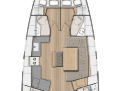 Sailboat hire in Göcek - Bénéteau Oceanis 46.1