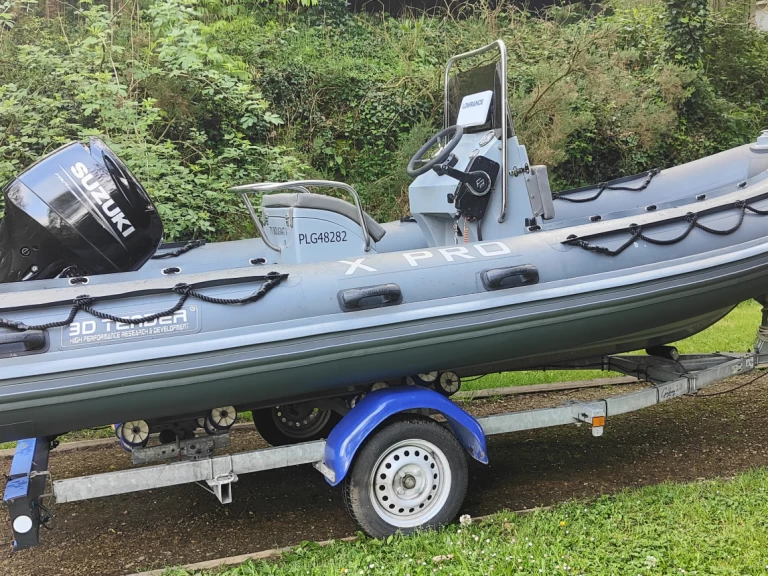 Hire RIB 3D Tender with a boat licence