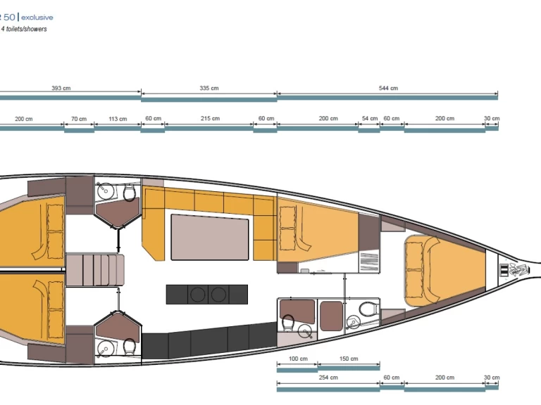 D&D Yacht D&D Kufner 50 charter bareboat or skippered in  Fethiye