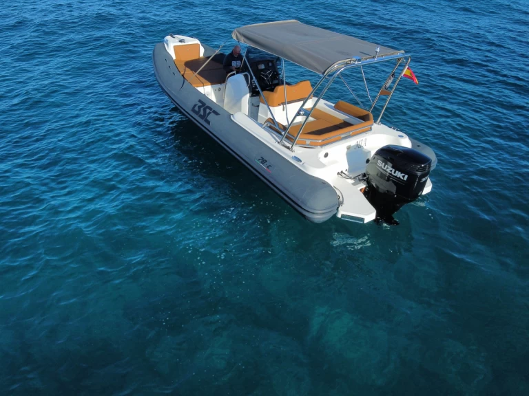 Hire RIB Bsc with a boat licence