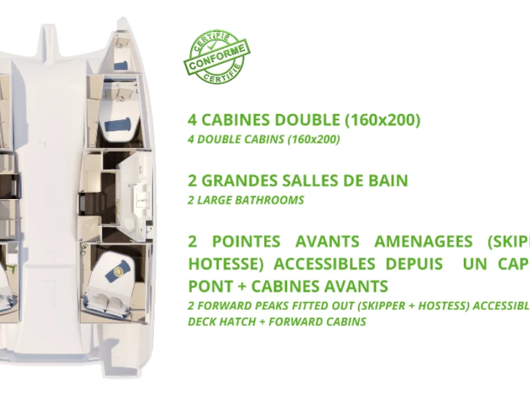 Charter a Fountaine Pajot New 41 in Le Marin on Samboat