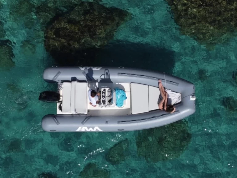 Bwa Bwa 550 charter bareboat or skippered in  Villasimius