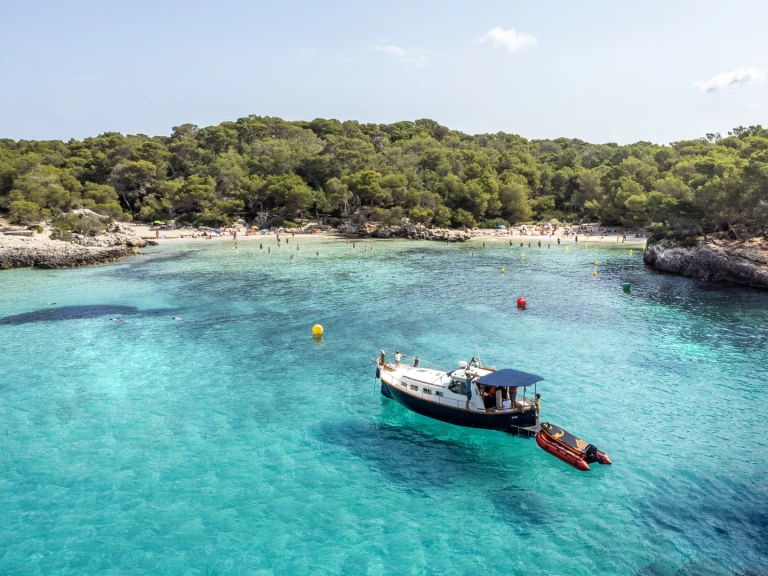 Myabca 32 charter bareboat or skippered in  Cala Galdana