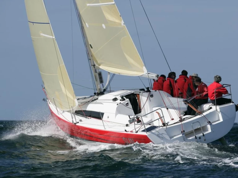Jeanneau Sun Fast 3200 charter bareboat or skippered in  Port-Haliguen