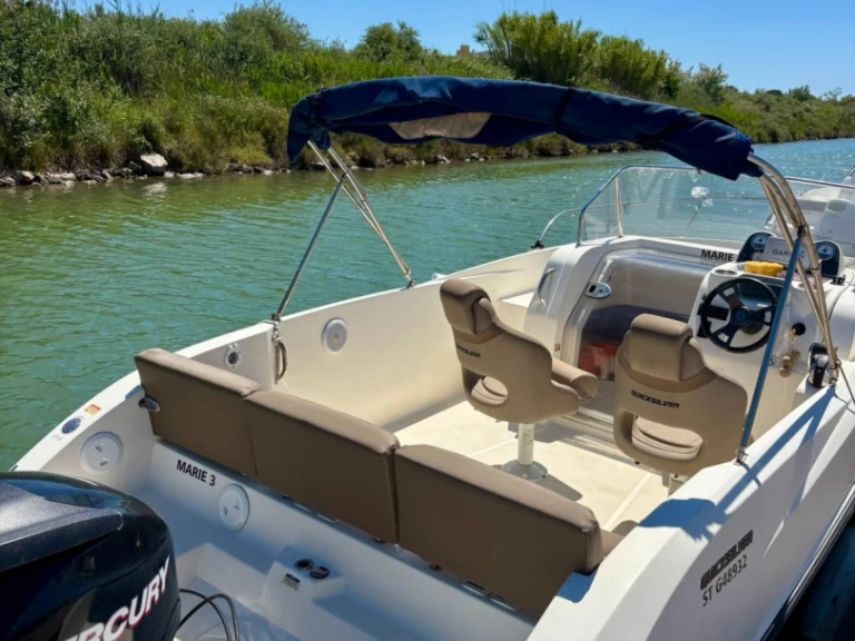 Quicksilver Activ 675 Sundeck charter bareboat or skippered in  Carnon-Plage