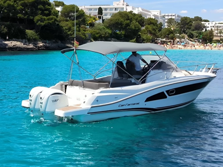 Jeanneau Cap Camarat 9.0 WA charter bareboat or skippered in  Marina De Cala D'Or