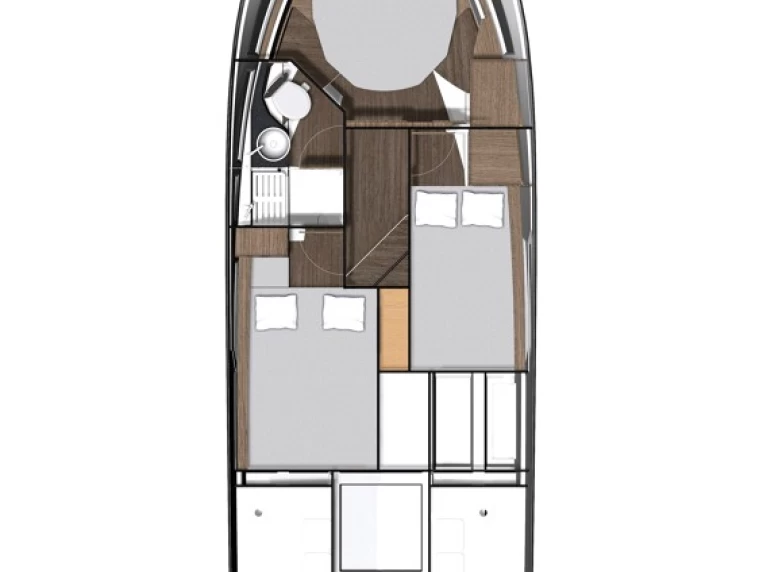 Jeanneau Merry Fisher 1095 Fly charter bareboat or skippered in  Jezera