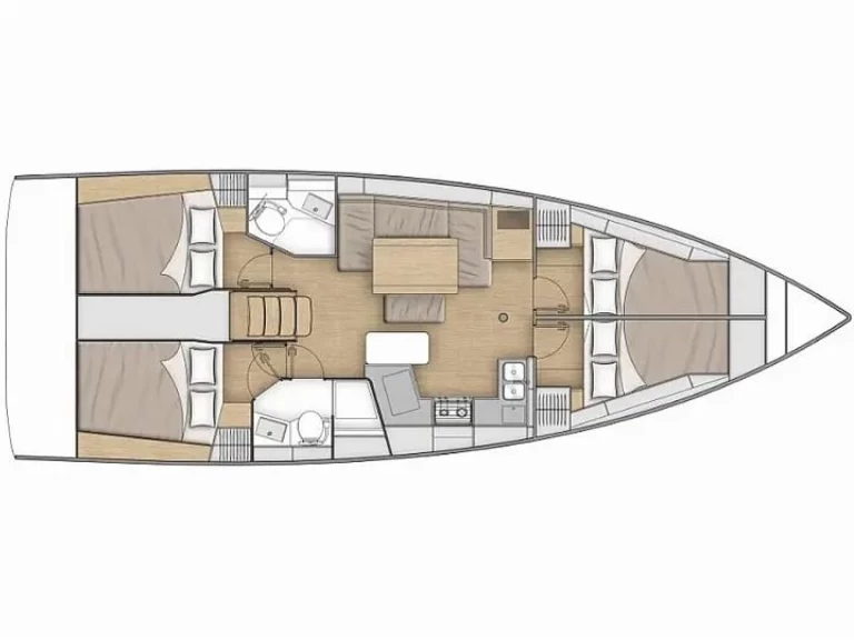 Sailboat hire in Split - Bénéteau Oceanis 40.1