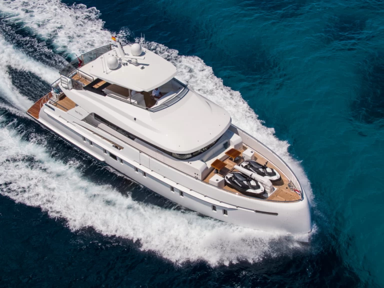 Vanquish VQ 82 charter bareboat or skippered in  Ibiza Town
