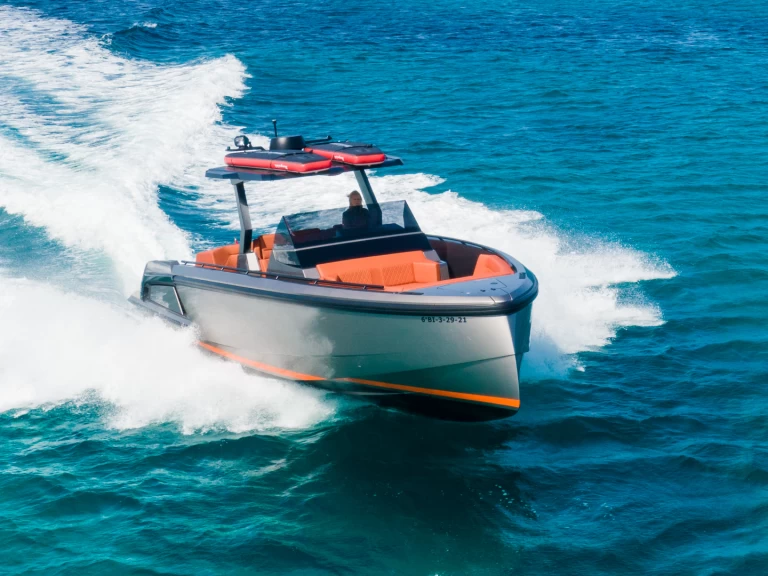 Vanquish VQ 40 Caja Tres charter bareboat or skippered in  Ibiza Town