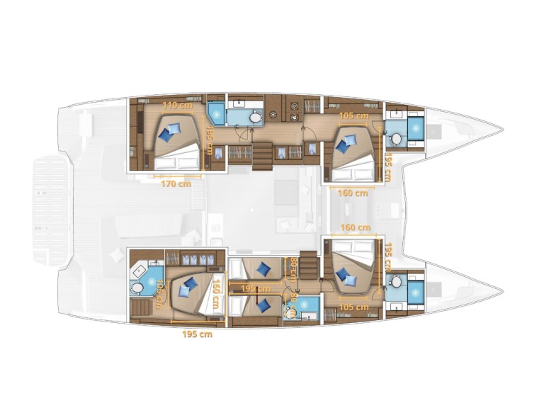 Yacht hire Split cheap Lagoon 55 LUXURY version (2025)