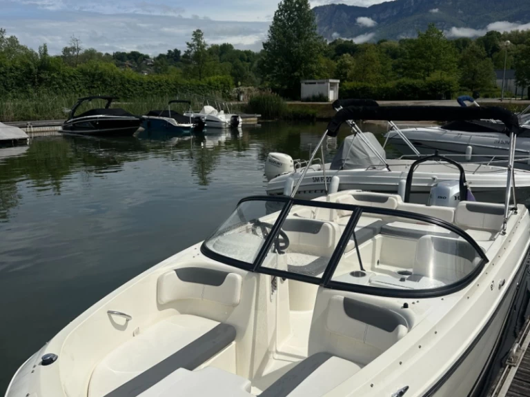 Charter a Bayliner Element E7 in Viviers-du-Lac on Samboat