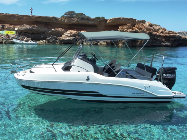Motorboat to hire Sant Antoni de Portmany at the best price