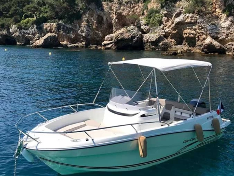 Jeanneau Cap Camarat 6.5 Style charter bareboat or skippered in  Antibes