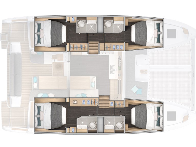 Catamaran hire in Sant Antoni de Portmany - Lagoon Lagoon 43