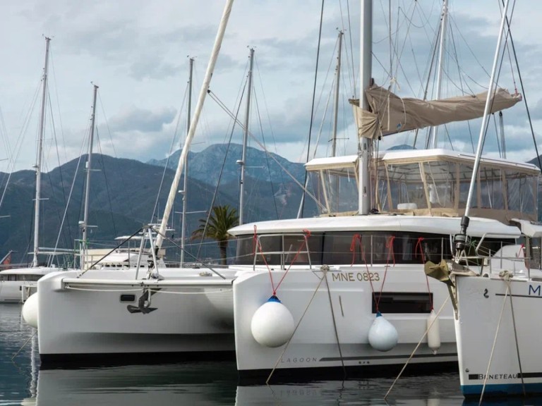 Catamaran to hire Tivat at the best price