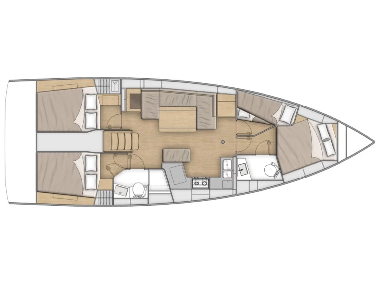 Sailboat hire in Paros (Island) - Bénéteau Oceanis 40.1