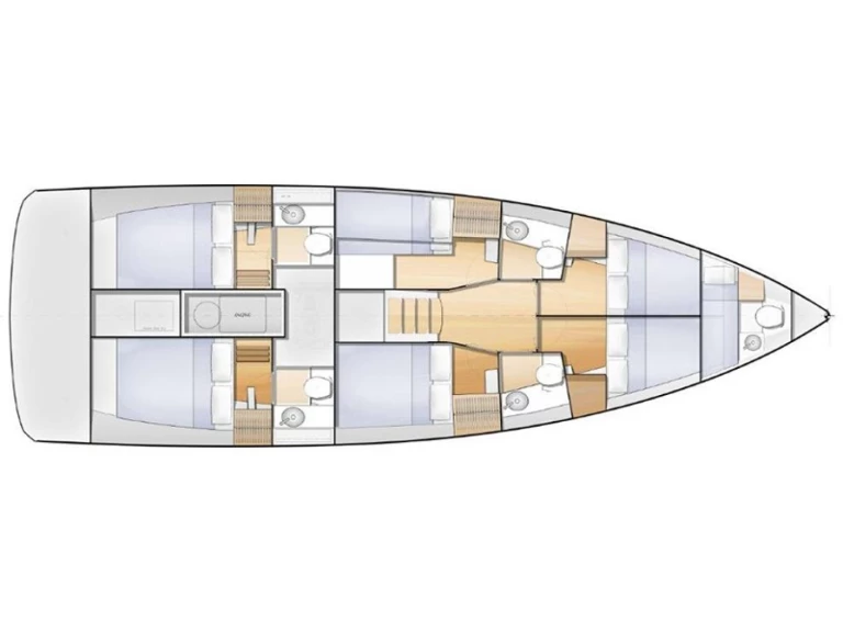 Hire Sailboat Jeanneau with a boat licence