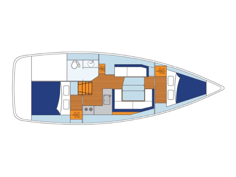 Sailboat hire in Lefkáda - Jeanneau Sun Odyssey 349