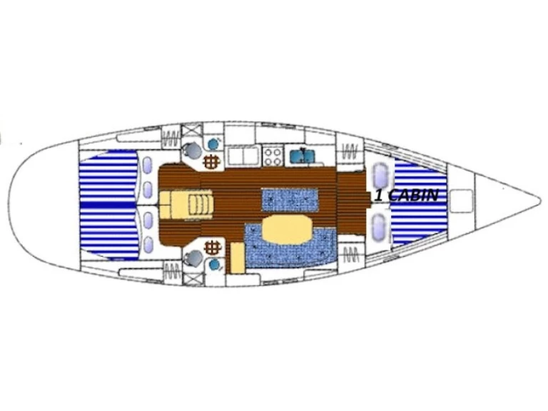 Hire Sailboat Bénéteau with a boat licence