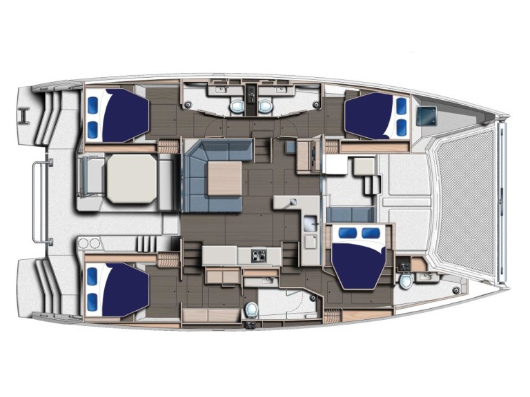 Leopard Leopard 50 charter bareboat or skippered in  Road Town