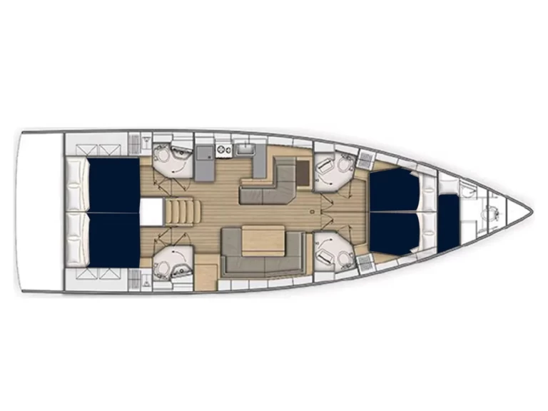Hire Sailboat Jeanneau with a boat licence