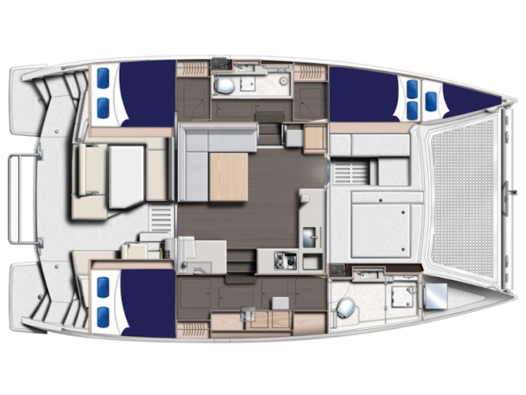 Leopard Leopard 40 charter bareboat or skippered in  Eden Island