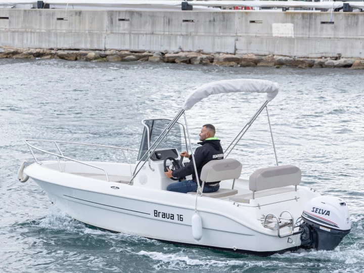 Mingolla Brava 16 charter bareboat or skippered in  Badalona